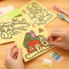 Combo 10 Tranh Cát Màu Khổ To - Sáng Tạo Cho Bé, Văn Phòng Phẩm Rẻ 29.800₫ 3