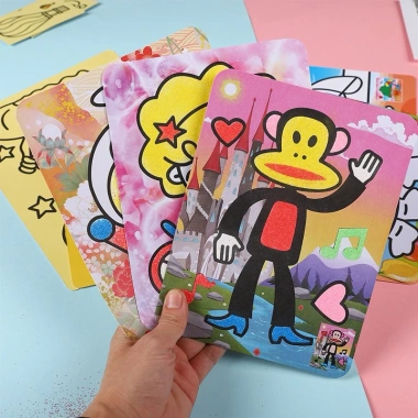 Combo 10 tranh cát size A7 (8,5x11,5cm), quà tặng học sinh, giá ưu đãi 19.000₫