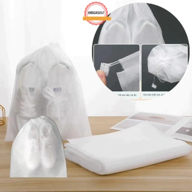 Combo 10 Túi Đựng Giày Dép Chống Bụi, Thấm Nước, Dây Rút, Vải Không Dệt 14.900₫