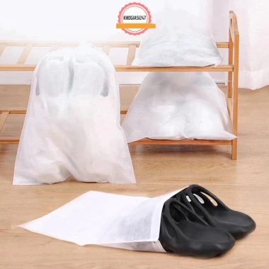 Combo 10 Túi Đựng Giày Dép Chống Bụi, Thấm Nước, Dây Rút, Vải Không Dệt 14.900₫