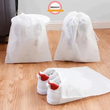Combo 10 Túi Đựng Giày Dép Chống Bụi, Thấm Nước, Dây Rút, Vải Không Dệt 14.900₫
