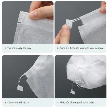 Combo 10 túi đựng giày du lịch đa năng vải không dệt chống bụi bẩn 25.000 VND 2 Combo 10 túi đựng giày du lịch đa năng vải không dệt chống bụi bẩn 25.000 VND 2