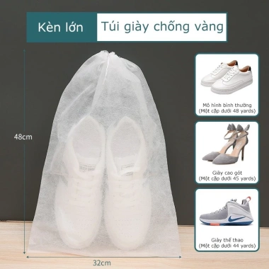 Combo 10 túi đựng giày du lịch đa năng vải không dệt chống bụi bẩn 25.000 VND