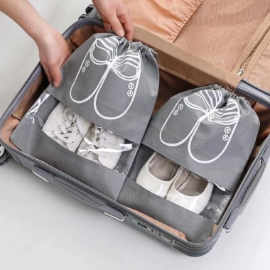 Combo 10 Túi Đựng Giày Thể Thao, Sneaker Du Lịch, Quai Rút Bảo Quản - 85.000đ
