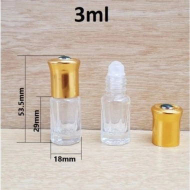 Combo 10 vỏ lọ bi lăn Dubai 3ml 6ml 12ml chiết nước hoa Ruby, chai mỹ phẩm du lịch, giảm còn 7.800đ