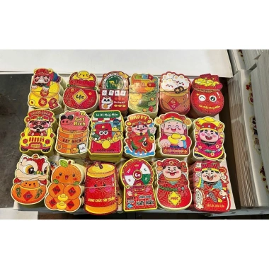 Combo 100 Bao Lì Xì 2.026 Chibi Dày Phản Quang Tết 2.026 Chipi Cực Cute - 23.500 VND