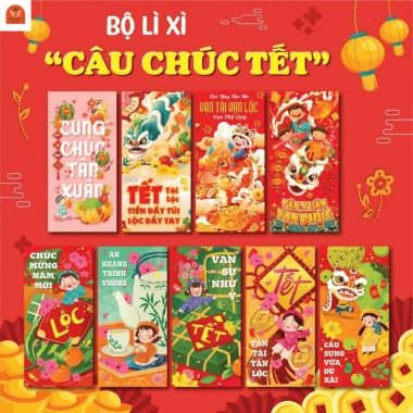 Combo 100 Bao Lì Xì Tết 2.026 Bính Ngọ Truyền Thống - Nhiều Mẫu Giá Rẻ MIYABI-b1 28.500₫ 9 Combo 100 Bao Lì Xì Tết 2.026 Bính Ngọ Truyền Thống - Nhiều Mẫu Giá Rẻ MIYABI-b1 28.500₫ 9