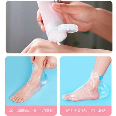 Combo 100 Bọc Nilong Ủ Chân Dưỡng Ẩm Phục Hồi Da Nứt Nẻ Qua Đêm - Giá 22.439₫ 7