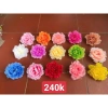 Combo 100 bông hoa mẫu đơn 14cm vải lụa - Nhiều màu đẹp, dễ trang trí, chỉ 80.000đ