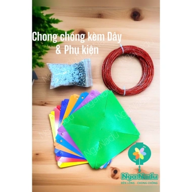 Combo 100 chong chóng - 50 chong chóng nhựa treo dây trang trí sân trường, du lịch, chùa, trung thu, công viên - 99.000đ