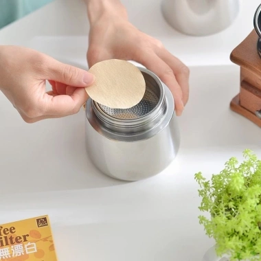 Combo 100 Giấy Lọc Cà Phê Drip V60 Không Tẩy Trắng, Pha Pour Over Tiện Dụng Du Lịch