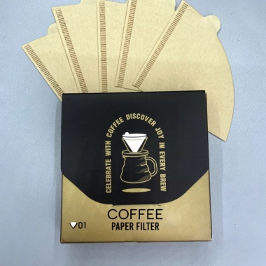 Combo 100 Giấy Lọc Cà Phê Drip V60 Không Tẩy Trắng, Pha Pour Over Tiện Dụng Du Lịch