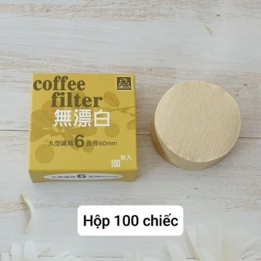 Combo 100 Giấy Lọc Cà Phê Drip V60 Không Tẩy Trắng, Pha Pour Over Tiện Dụng Du Lịch 10 Combo 100 Giấy Lọc Cà Phê Drip V60 Không Tẩy Trắng, Pha Pour Over Tiện Dụng Du Lịch 10