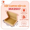 Combo 100 Hộp Carton Nắp Gài 35x25x7 Đựng Quần Áo, Sách Vở – Giá Rẻ, Chắc Chắn PACKZONE