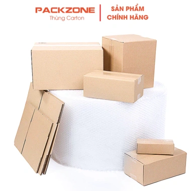 Combo 100 Hộp Carton Nắp Gài 35x25x7 Đựng Quần Áo, Sách Vở – Giá Rẻ, Chắc Chắn PACKZONE