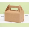 Combo 100 Hộp Giấy KRAFT Dáng Gài Quai Xách 21x11x10 - Đựng Bánh, Kẹo, Đồ Ăn cho Nhà Hàng, Khách Sạn Cao Cấp 3