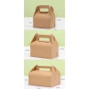 Combo 100 Hộp Giấy KRAFT Dáng Gài Quai Xách 21x11x10 - Đựng Bánh, Kẹo, Đồ Ăn cho Nhà Hàng, Khách Sạn Cao Cấp 9