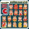 Combo 100 Lì Xì Chipi Bình Ngọ 2.026 - Giá chỉ 34.000đ, tiết kiệm, chuẩn Tết 3