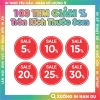 Combo 100 Tem Dán Giảm Phầm Trăm - Sale Giá Rẻ 25.000, Giảm Đến 30%