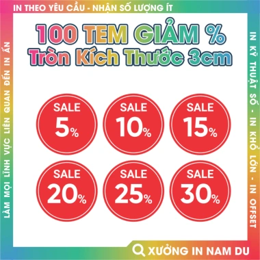 Combo 100 Tem Dán Giảm Phầm Trăm - Sale Giá Rẻ 25.000, Giảm Đến 30% Combo 100 Tem Dán Giảm Phầm Trăm - Sale Giá Rẻ 25.000, Giảm Đến 30%