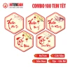 Combo 100 Tem Tết Lục Giác VINH LIEN Decal Giấy Dán Giỏ Quà Dưa Hồng Giá 97.000₫
