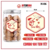Combo 100 Tem Tết Lục Giác VINH LIEN Decal Giấy Dán Giỏ Quà Dưa Hồng Giá 97.000₫ 3