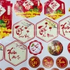 Combo 100 Tem Tết Lục Giác VINH LIEN Decal Giấy Dán Giỏ Quà Dưa Hồng Giá 97.000₫ 8