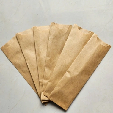 Combo 1.000 bao muỗng nĩa dao trơn giấy Kraft nâu 6x20,5cm - 179.900₫ 2
