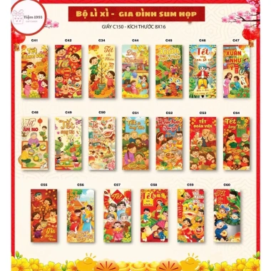 Combo 100c Lì xì Tết Bính Ngọ 2.026 – Giá ưu đãi 100.000₫, chất lượng cao