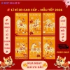 Combo 108 Bao Lì Xì 3D Ánh Kim Cao Cấp Tết Bính Ngọ 2.026 - Giấy Dày Sang Trọng, Tinh Xảo, May Mắn