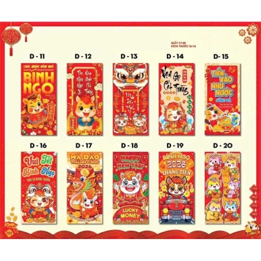 Combo 10c Bao Lì Xì Tết 2.026 - 20 Bao Lì Xì Bánh Ngọt Mẫu Mới Trend Giá 12.000 VND 3