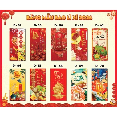 Combo 10c Bao Lì Xì Tết 2.026 - 20 Bao Lì Xì Bánh Ngọt Mẫu Mới Trend Giá 12.000 VND 6