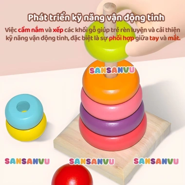 Combo 11 món đồ chơi gỗ Montessori - Tăng trí thông minh cho bé, chỉ 39.000 VND 4