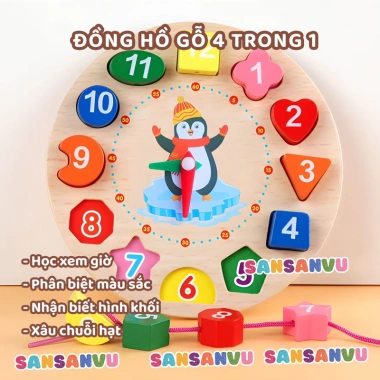 Combo 11 món đồ chơi gỗ Montessori - Tăng trí thông minh cho bé, chỉ 39.000 VND 6