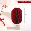 Combo 12 Đèn lồng tổ ong đỏ nhung - Trang trí Tết rực rỡ, giảm giá còn 45.000₫ 3