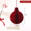 Combo 12 Đèn lồng tổ ong đỏ nhung - Trang trí Tết rực rỡ, giảm giá còn 45.000₫ 5