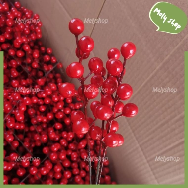 Combo 12 nhánh đào đông 23cm – Trang trí decor, gắn giỏ quà, hộp quà, giá ưu đãi 23.500₫