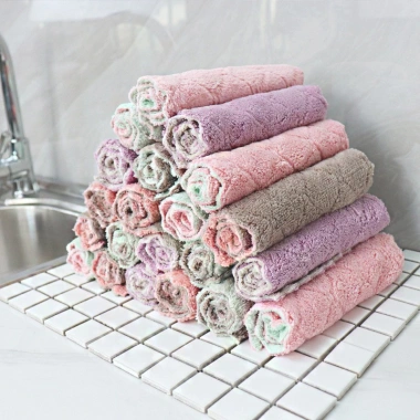 Combo 15 khăn lau bếp 2 mặt siêu thấm 14x24cm - Giá ưu đãi 11.500 VND 2