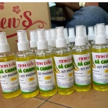 Combo 2-3 chai Tinh dầu chanh sả 100ml Xịt phòng diệt muỗi côn trùng chỉ 15.000₫
