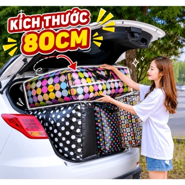 Combo 2-5 Túi Bạt 80cm Loại 1 Dày Ngẫu Nhiên Chống Nước Đựng Chăn Quần Giá Rẻ 8