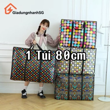 Combo 2-5 Túi Bạt 80cm Loại 1 Dày Ngẫu Nhiên Chống Nước Đựng Chăn Quần Giá Rẻ 10