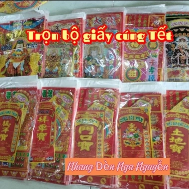 Combo 2 bộ giấy áo cúng đưa rước Ông Bà Táo lớn đẹp, chỉ 28.900 đồng - giảm giá 5