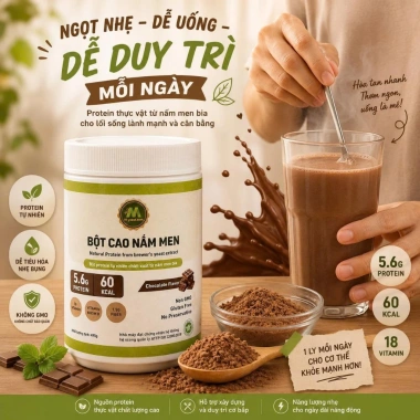 Combo 2 Bột Dinh Dưỡng Socola 500g + Bột Nấm Men Bia M‑Yeast – Giá 859.000, Tăng Sức Đề Kháng 2