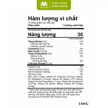 Combo 2 Bột Dinh Dưỡng Socola 500g + Bột Nấm Men Bia M‑Yeast – Giá 859.000, Tăng Sức Đề Kháng 6