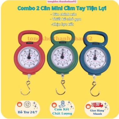 Combo 2 Cân Treo Lò Xo Mini 10kg - Nhỏ Gọn, Cân Hành Lý Đi Chợ, Giá 34.790₫