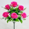 Combo 2 Cành 6 Bông Hồng Cao 36cm - Cành Hoa Giả Trang Trí Nhà, Đám Cưới, Giá 49k 8