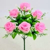Combo 2 Cành 6 Bông Hồng Cao 36cm - Cành Hoa Giả Trang Trí Nhà, Đám Cưới, Giá 49k 10