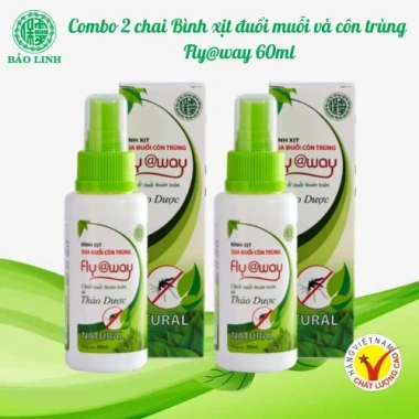 Combo 2 Chai 60ml Bình Xịt Tinh Dầu Đuổi Muỗi Côn Trùng Flyaway – Thảo Dược Tự Nhiên, An Toàn Cho Cả Nhà 2