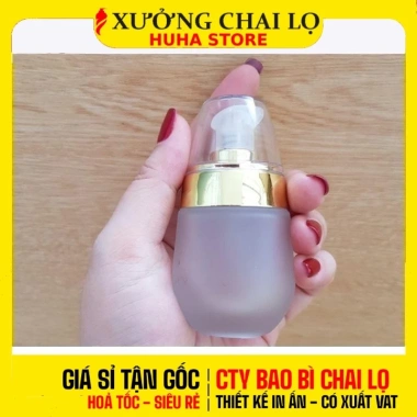 Combo 2 chai chiết mỹ phẩm lò thủy tinh hình trứng 30ml-50ml đựng serum, tinh chất - Giá chỉ 51.400 VND