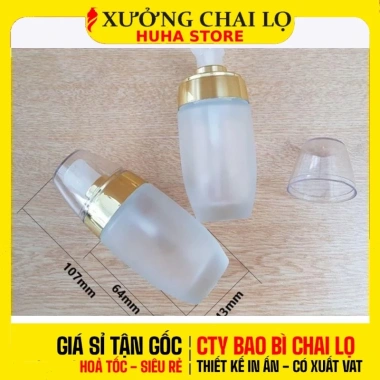 Combo 2 chai chiết mỹ phẩm lò thủy tinh hình trứng 30ml-50ml đựng serum, tinh chất - Giá chỉ 51.400 VND